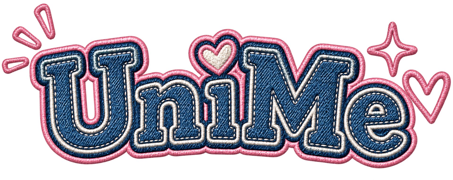 UniMe embroidered denim patch — the cover plate for this case study