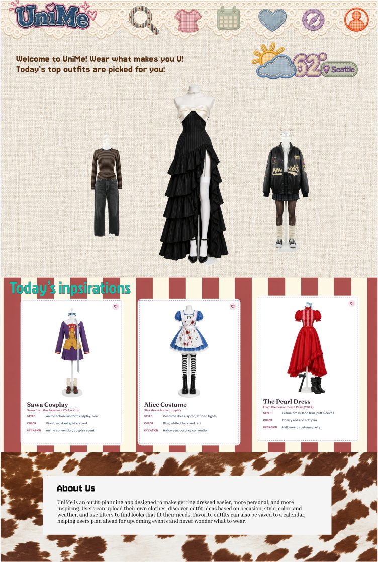 Web hi-fi: home with today's outfit picks